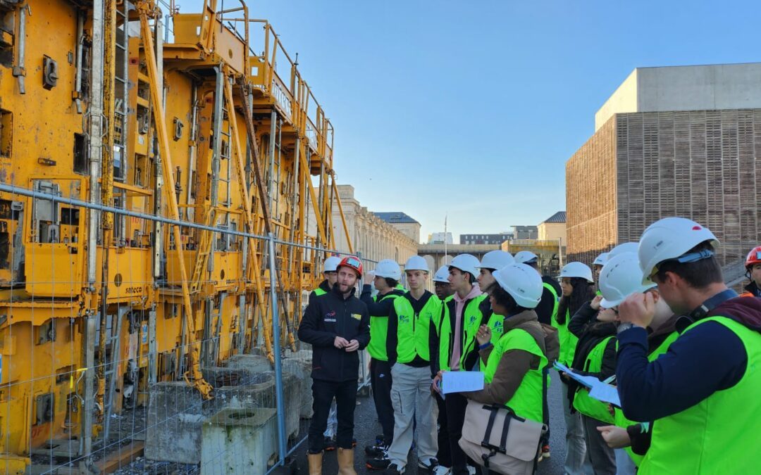 Les STI2D Architecture & Construction visitent le chantier du futur campus EPF